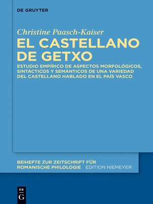 cover image of El castellano de Getxo